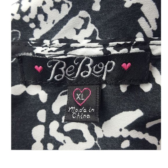BeBop Women Dress Black White multi color Summer Sun Light - Picture 9 of 11